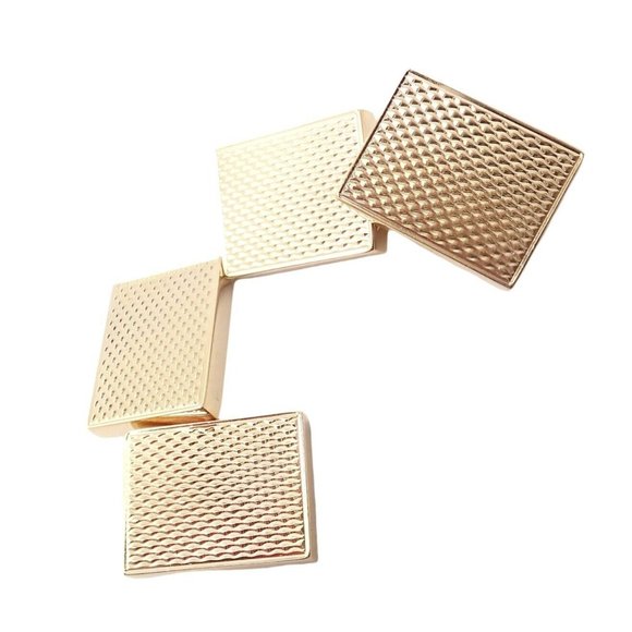 Rare! Authentic Van Cleef & Arpels 18k Yellow Gold Vintage Rectangle Cufflinks - Picture 2 of 6